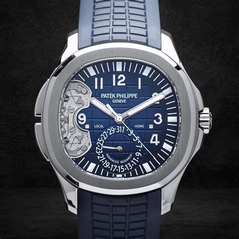 patek philippe aquanaut travel time advanced research|aquanaut dual time.